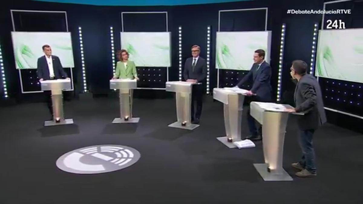 Ni una verdad", "malas personas" o "ridículos": los grandes enfrentamientos  del primer debate de las elecciones andaluzas