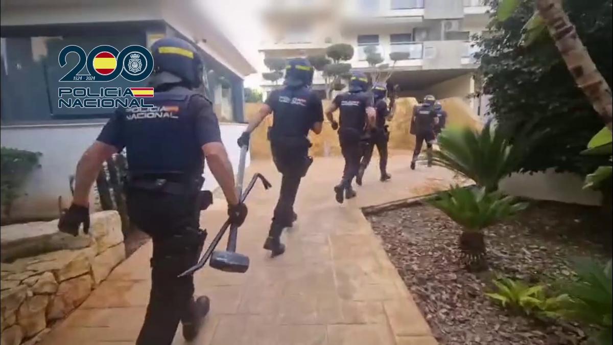 Uno de los registros de la operación de la Policía de Benidorm.