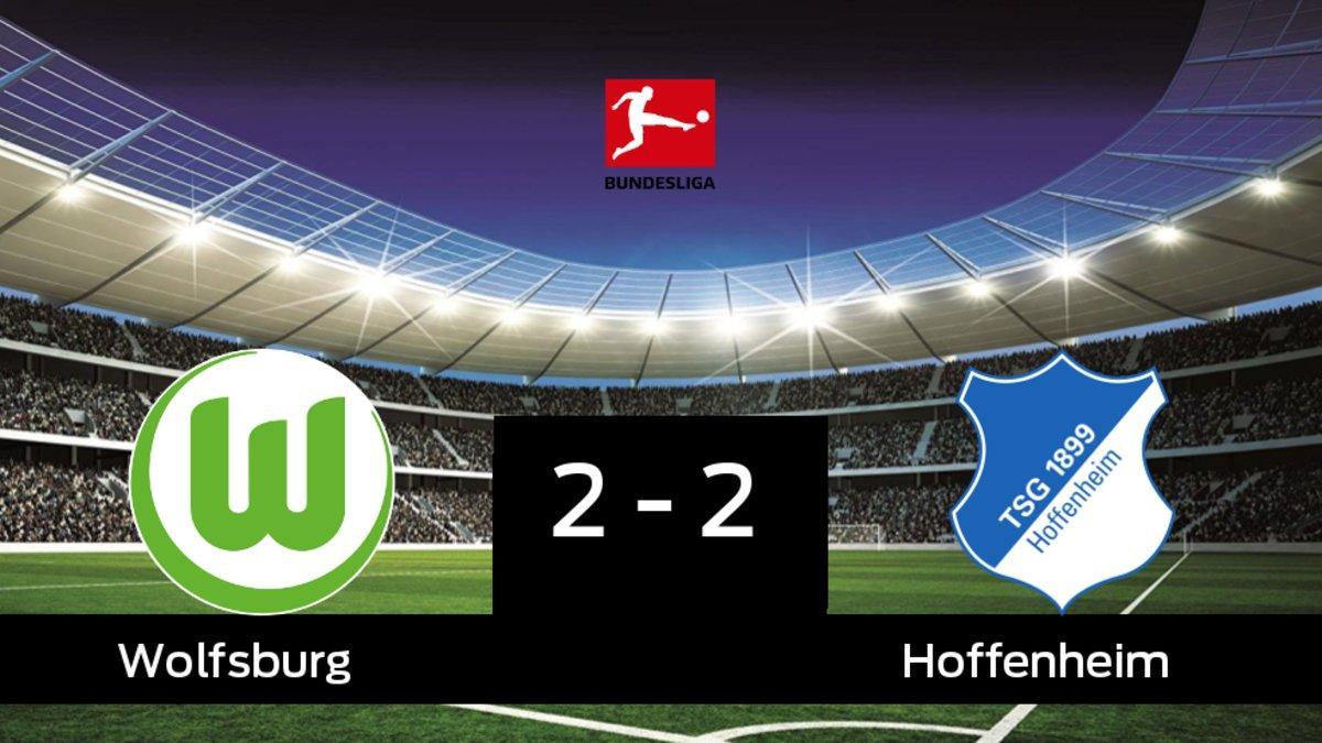 El Wolfsburg y el Hoffenheim sólo sumaron un punto (2-2)