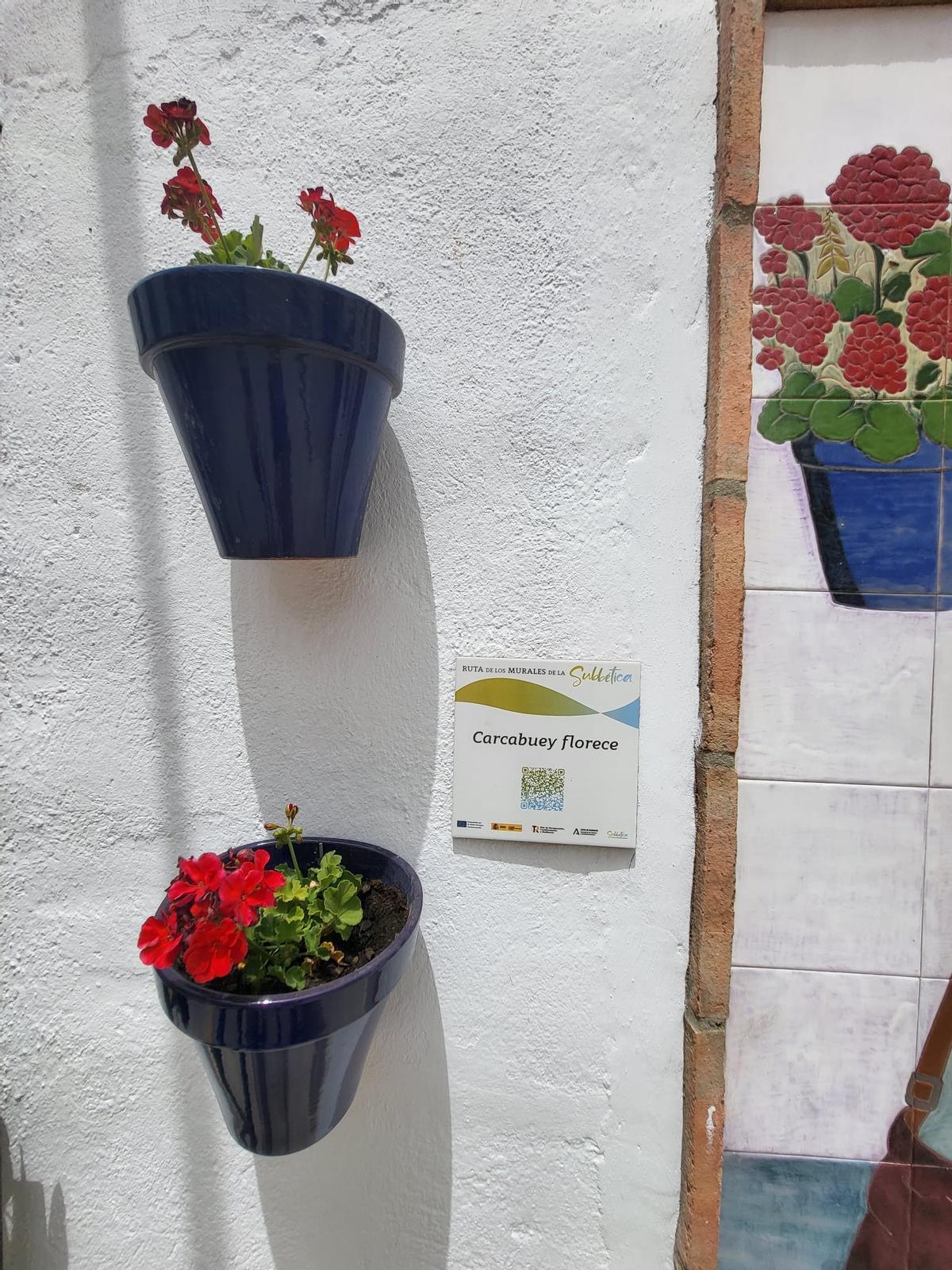 Detalle del mural de Carcabuey