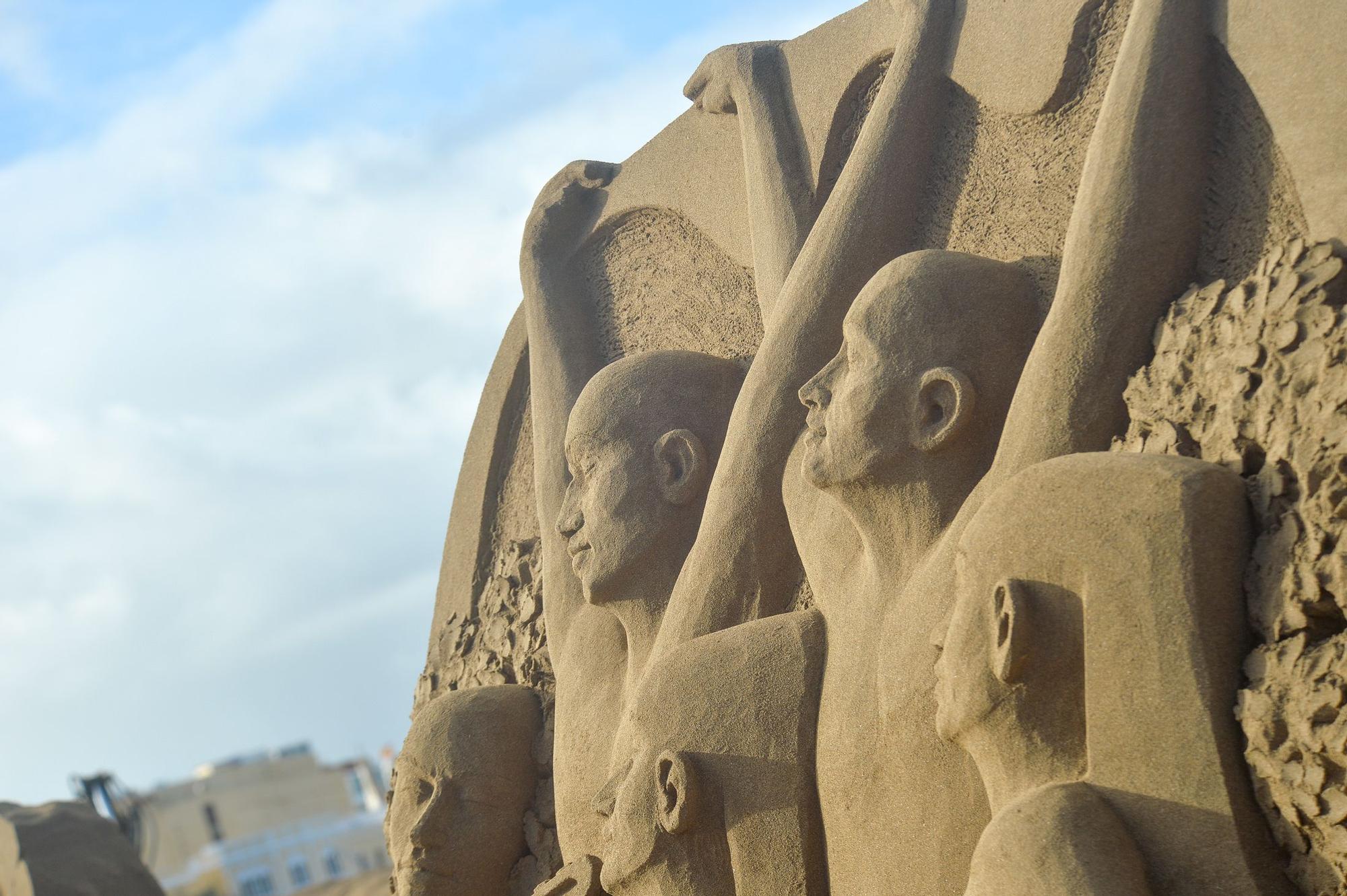 Belén de arena en Las Canteras