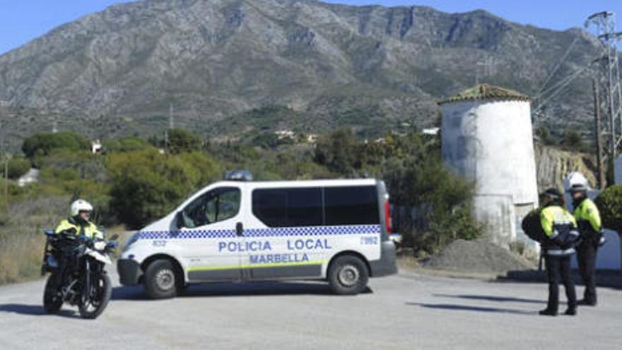 Agentes de la Policía Local de Marbella.