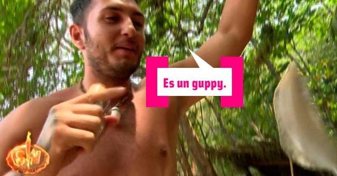 Omar Montes pescando en 'Supervivientes'.