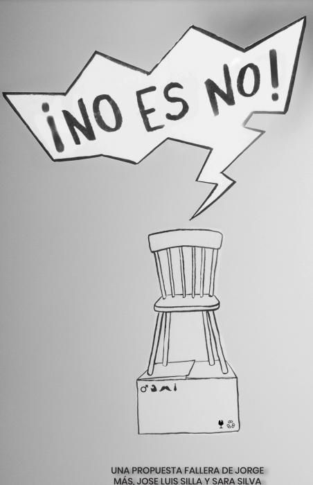 Burjassot-Carretera de Paterna. "¡No és no!". Artista: Jorge Mas Martí