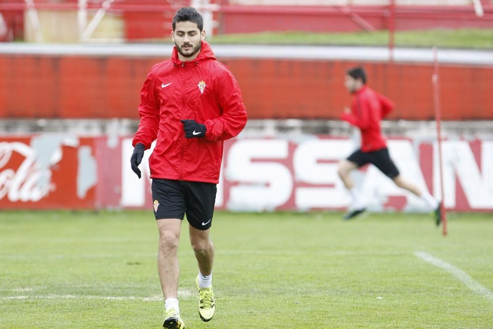 Entrenamiento del Sporting de Gijón