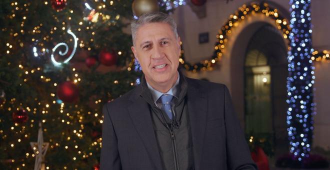 Una imagen del mensaje de año nuevo del alcalde de Badalona, Xavier Garcia Albiol