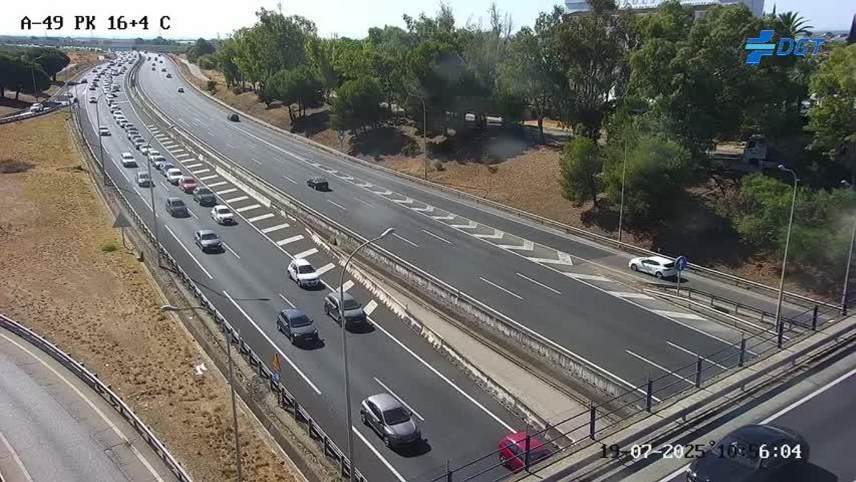 Imagen de la DGT en la A-49