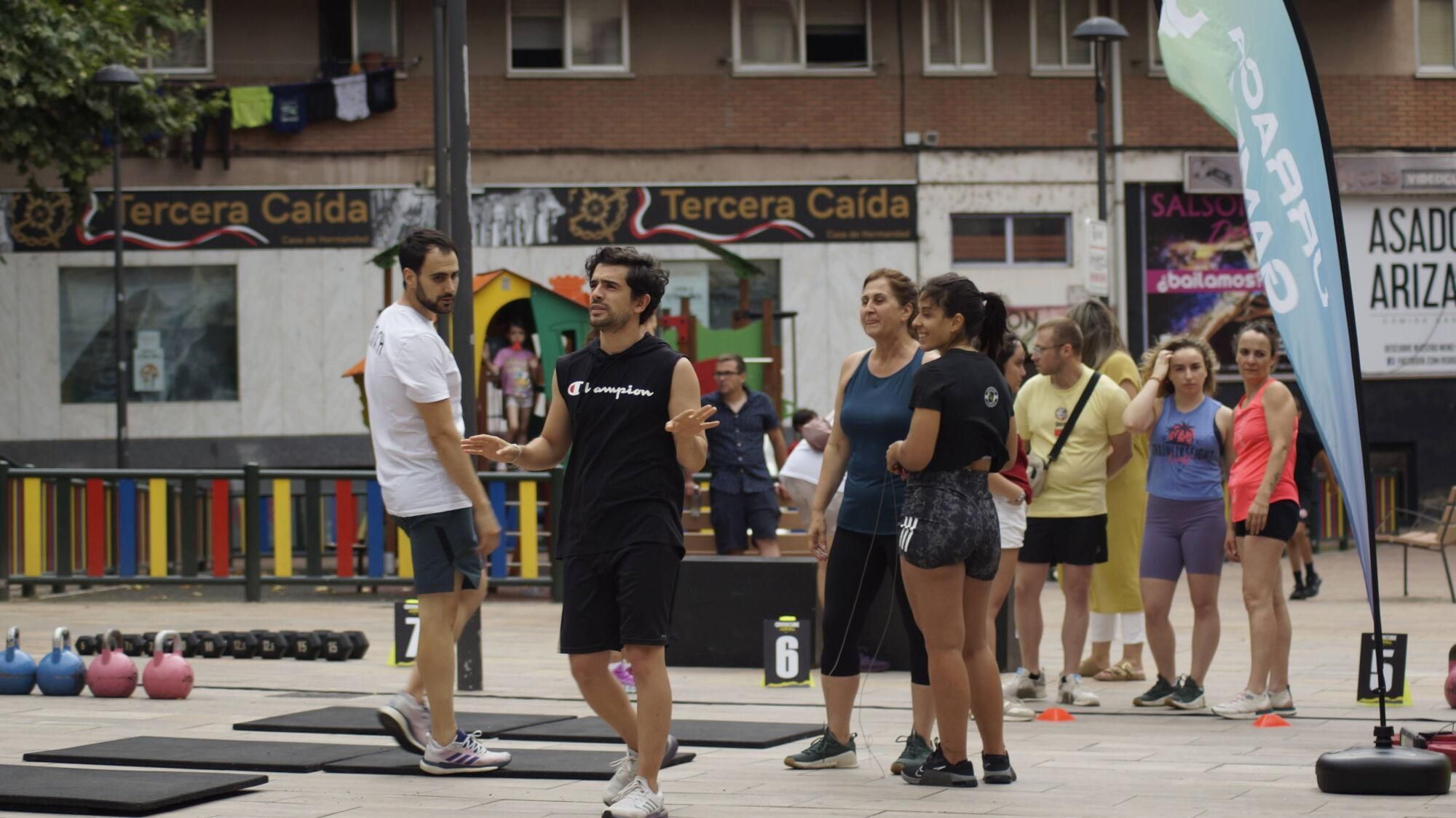 Exhibición de halterofilia y CrossFit en Plaza de la Puebla, Zamora.