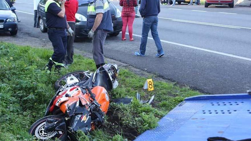 Un motorista muere en un accidente en Rande