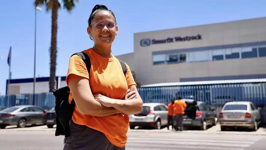 Vanesa Sepúlveda, operaria de maquinaria industrial
