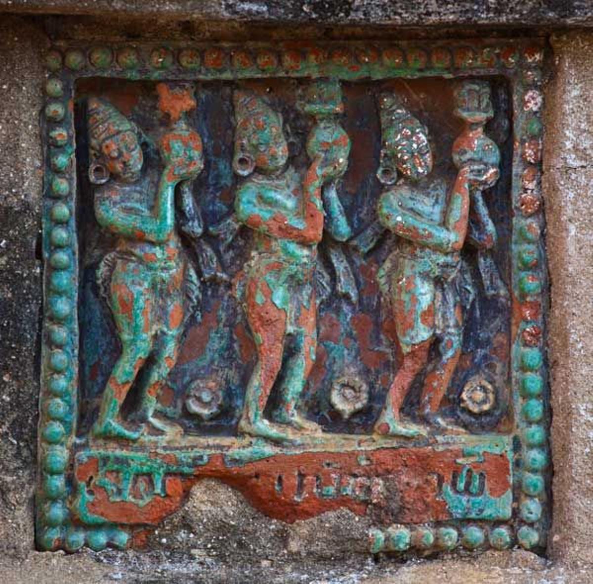 Detalle decorativo del Templo Ananda, construido por el Rey Kyanzittha sobre el año 1100 en Bagan.