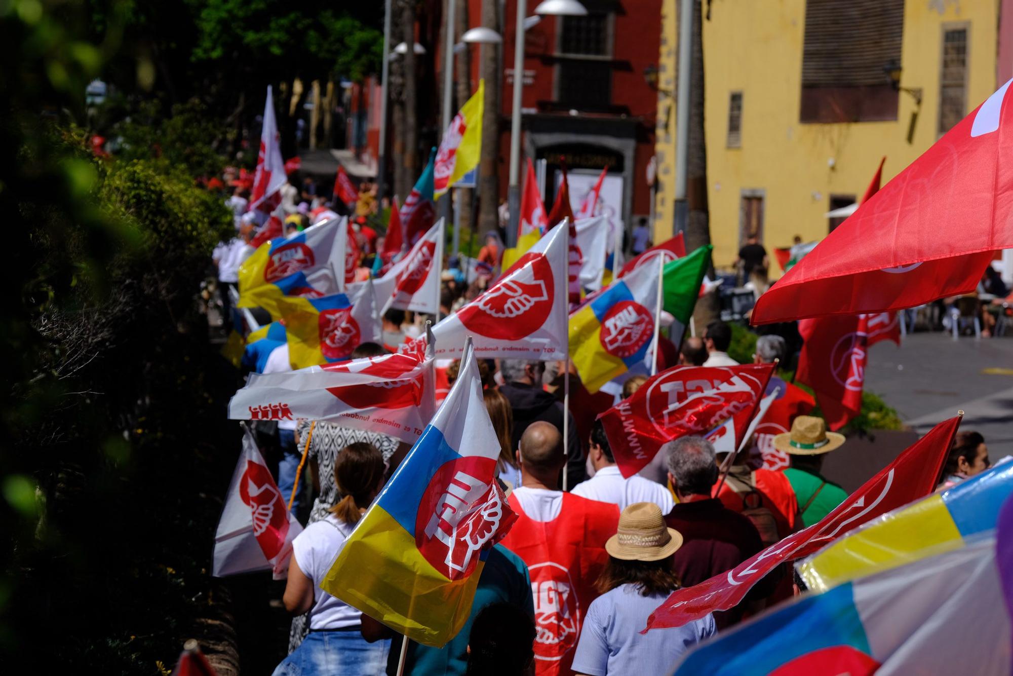 Manifestación por el Primero de Mayo en Las Palmas de Gran Canaria