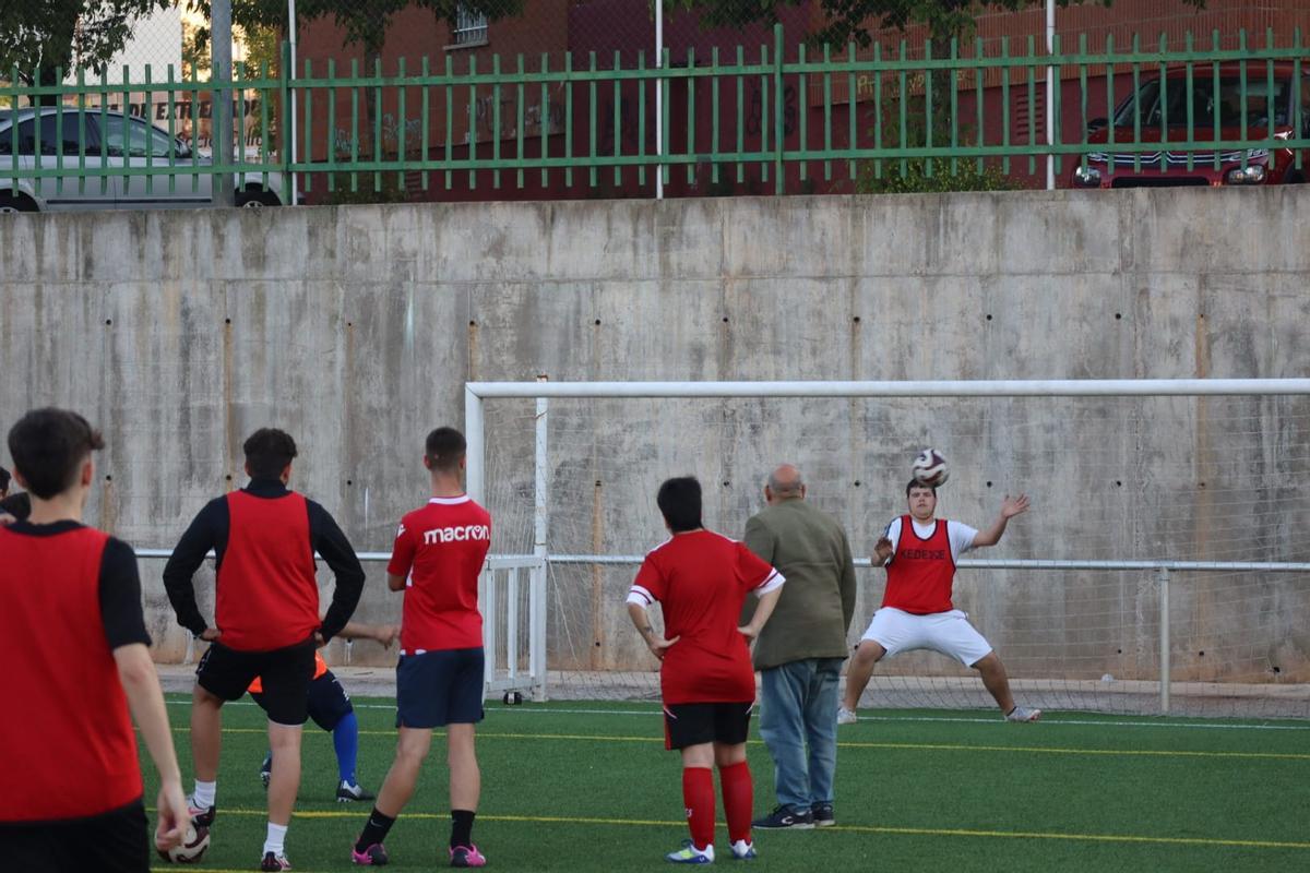 Entrenamiento de los equipos de la liga de fútbol inclusivo del Atlético Veracruz