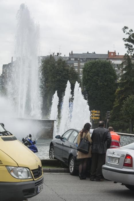 Accidente en la plaza Castilla