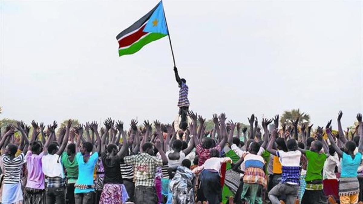 Danza durante la celebración de la independencia de Sudán del Sur, en julio del 2011 en Juba.