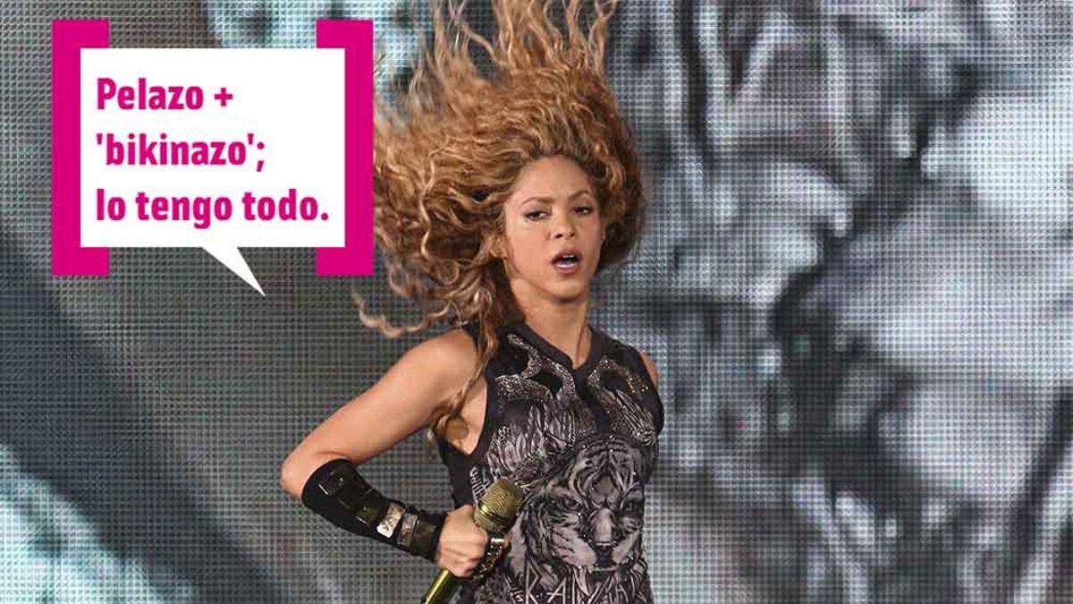 Shakira durante uno de sus conciertos