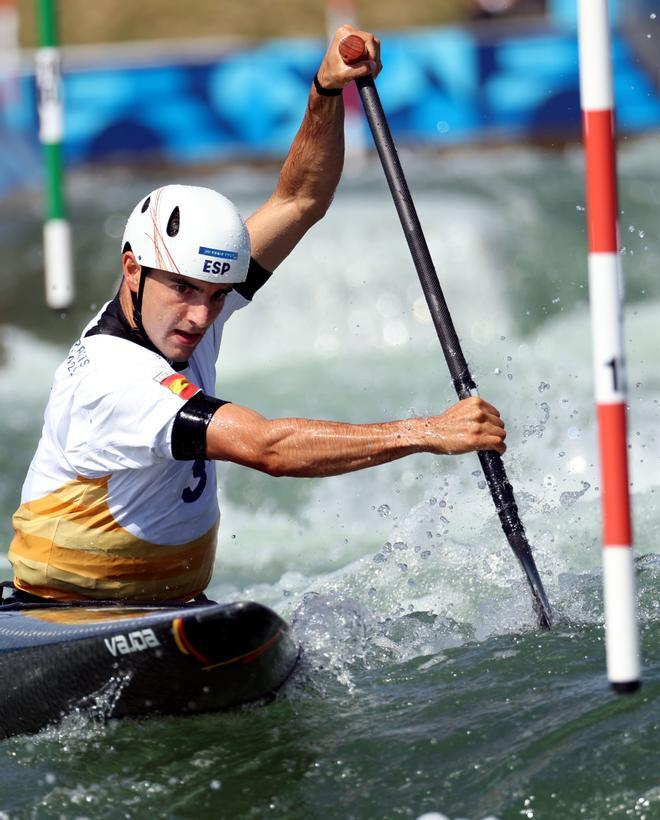 Miquel Trave participa en la semifinal de canoa individual en Piragüismo eslalon en los Juegos Olímpicos París 2024.