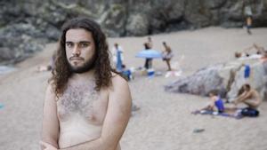 Iván Vera, este jueves, en la playa de Illa Roja de Begur. Autor: David Aparicio