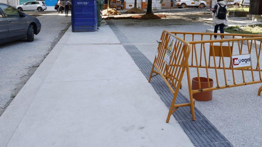 La reforma de la plaza de Barcelos aún debe afrontar al menos siete meses más de obras