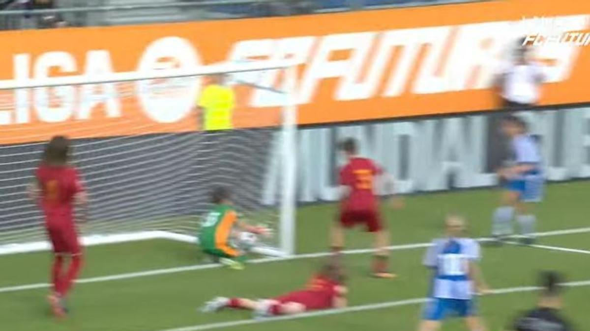 Imagen del gol concedido al Espanyol