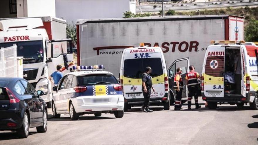 Un herido en el accidente de un camión en La Lleona