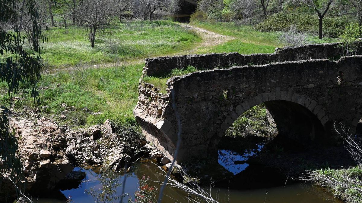 Así estaba hace un mes el puente de Cantillana.