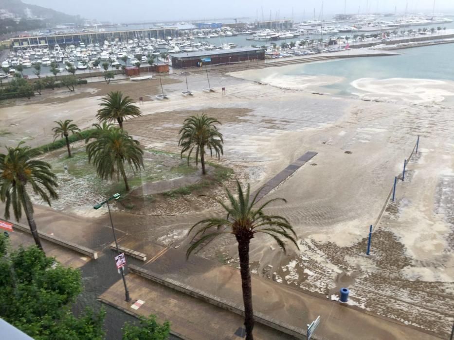 Tempesta de pedra i aigua a Roses