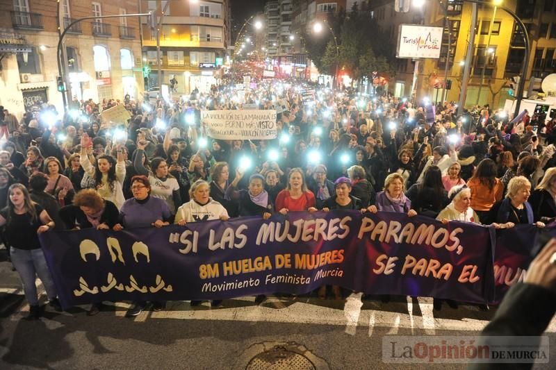 Manifestación por el Día de la Mujer en Murcia