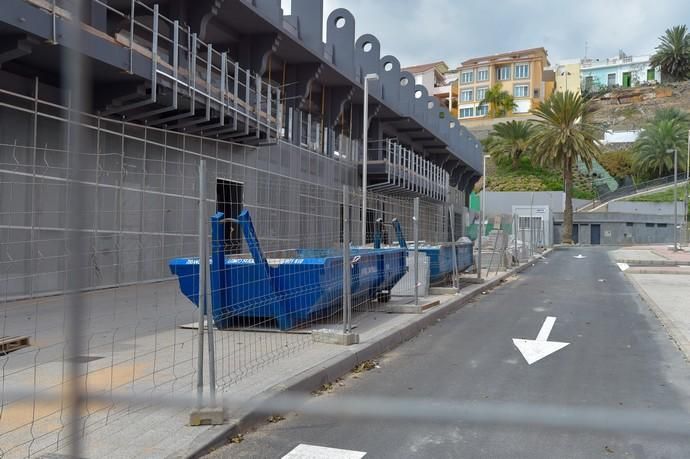 03-04-2020 LAS PALMAS DE GRAN CANARIA. Obras paradas en el antiguo Estadio Insular. Fotógrafo: Andrés Cruz  | 03/04/2020 | Fotógrafo: Andrés Cruz