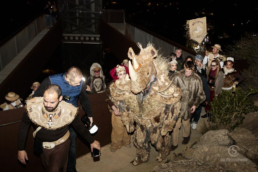 Suelta de la Mussona en el Carnaval de Águilas