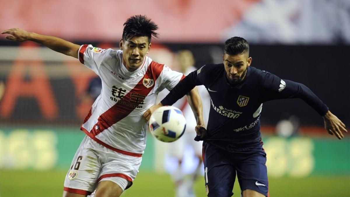 Zhang sólo jugó un partido de liga con el Rayo Vallecano.