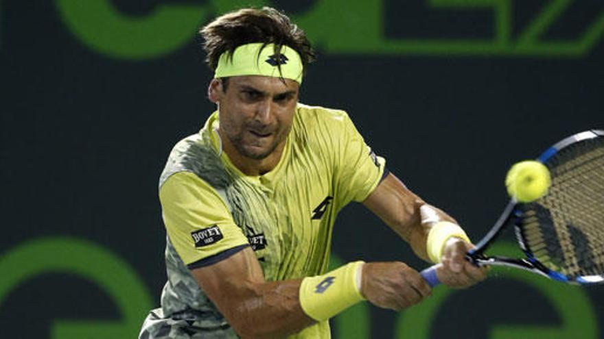 David Ferrer, en el torneo de Miami.