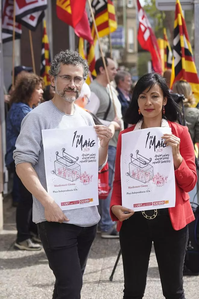 CCOO i UGT de Girona criden a manifestar-se l'1 de Maig contra la inflació i els beneficis que acumulen les empreses