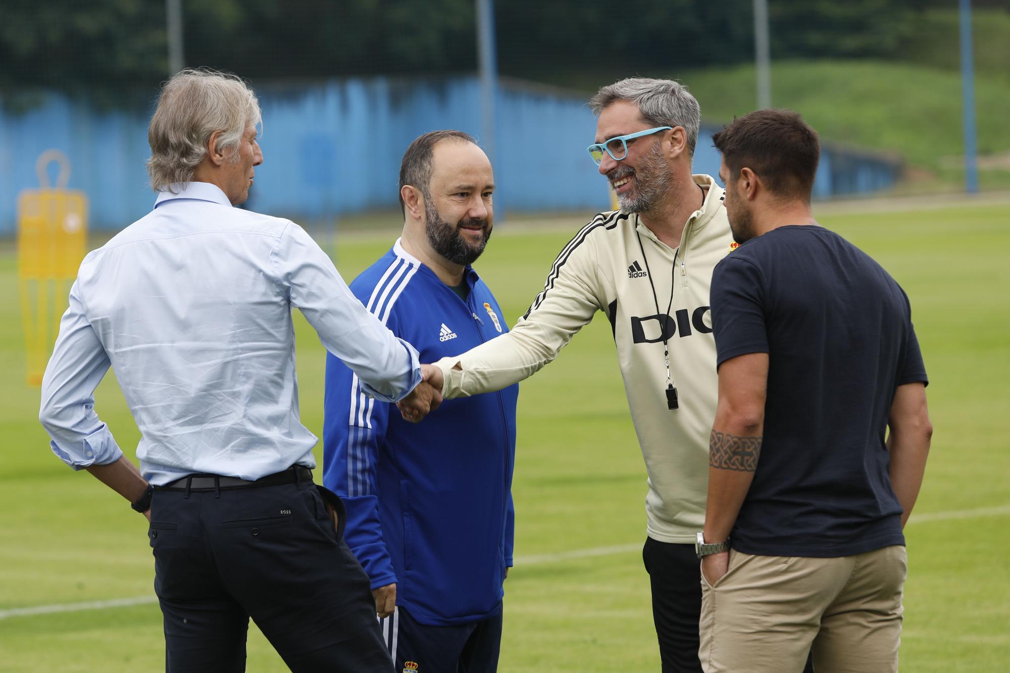 EN IMÁGENES: el primer entrenamiento del Oviedo