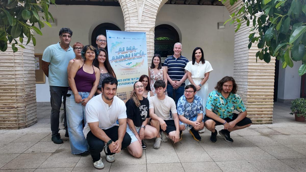 Jóvenes cordobeses que participan en ALMA Andalucía.