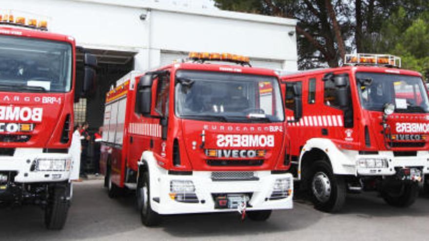 Ibiza ya tiene cuatro camiones nuevos de bomberos