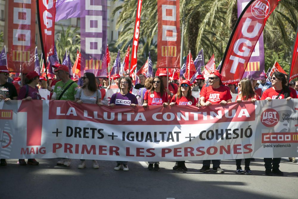 Manifestación del 1 de mayo en Alicante