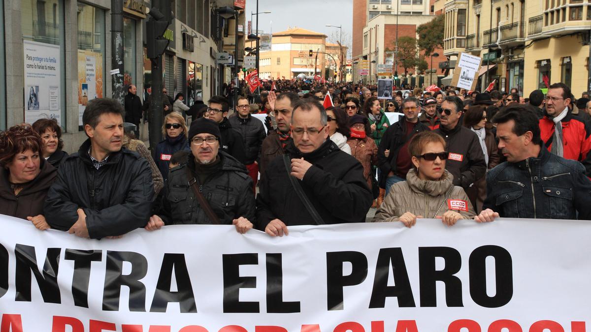 Manifestación contra el paro en Zamora