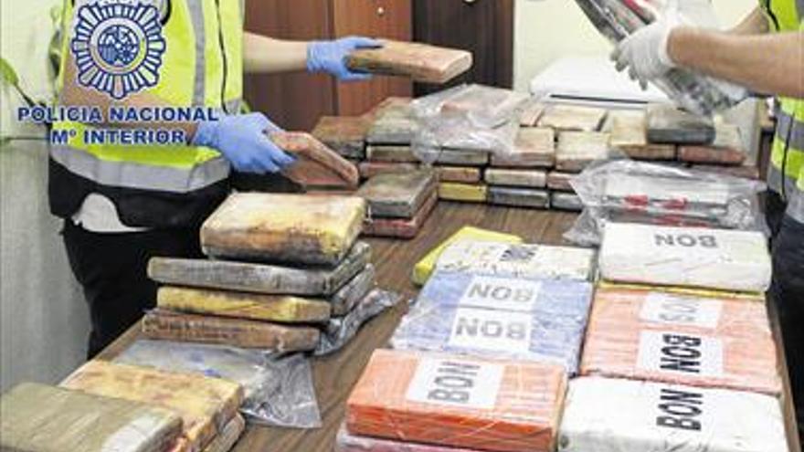 Cae una banda de ‘narcos’ que almacenaba 463 kilos de droga