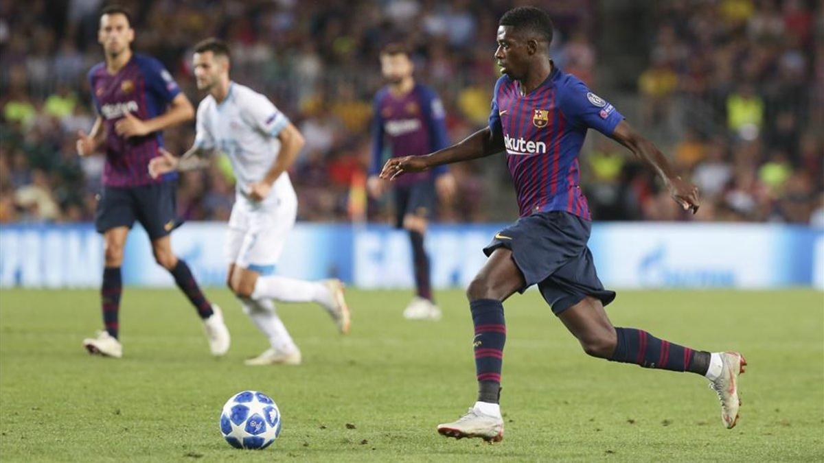 Dembélé siempre ha sido titular... aunque es el más sustituido