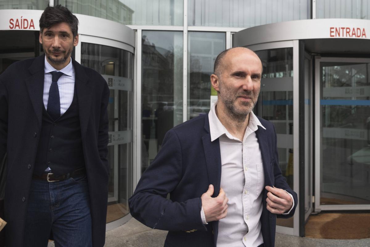 Gonzalo Jácome, alcalde de Ourense, tras declarar por estos hechos el pasado mes de febrero.