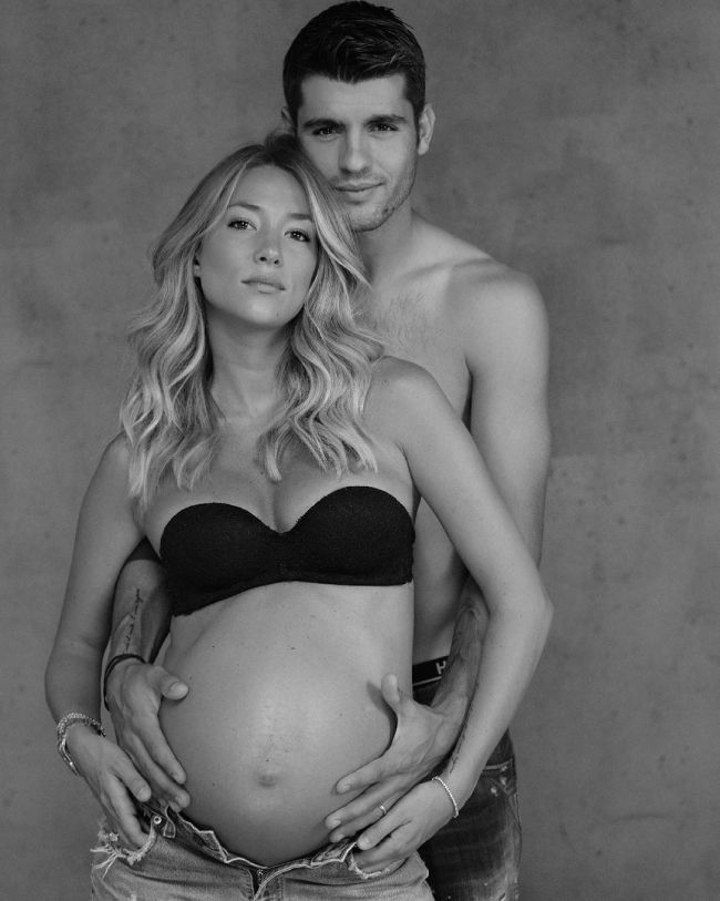 Alice Campello y Álvaro Morata, padres de su tercer hijo