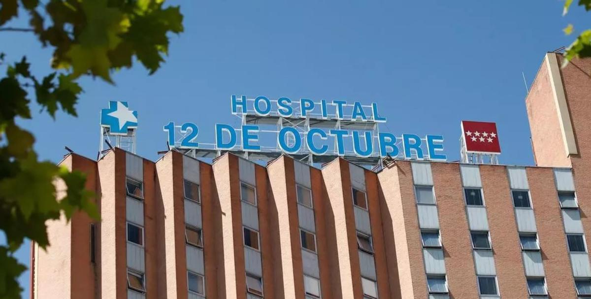 Fachada del Hospital 12 de Octubre de Madrid.