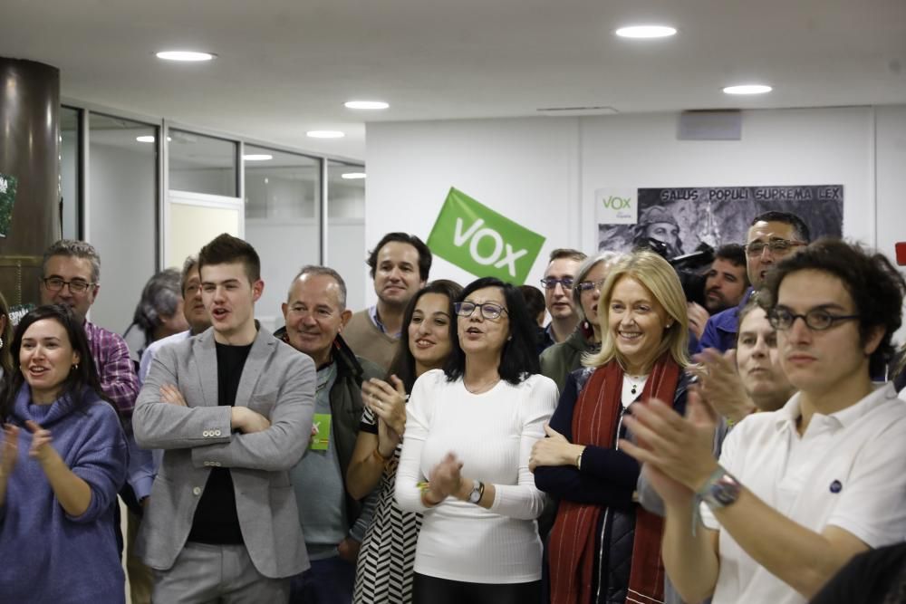 Noche electoral de Vox en Asturias