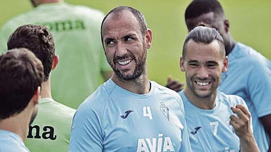 IvÃ¡n Ramis, durante el entreno que ayer realizÃ³ el Eibar.