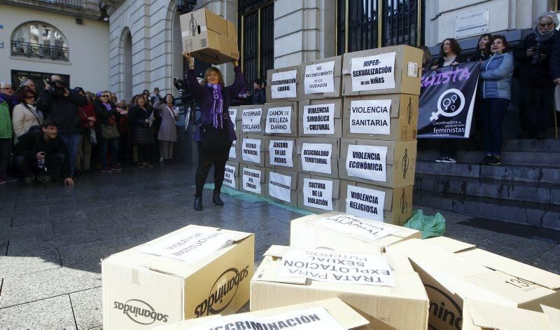 Manifestación contra la violencia machista en Zaragoza