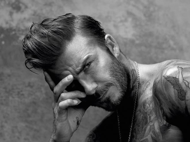 David Beckham, al natural