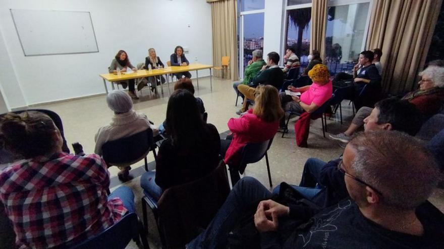 García Sempere y Morales, el jueves, en la asamblea de IU. | L.O.