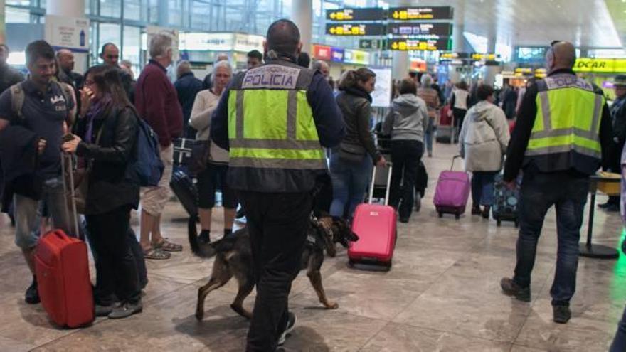 La Policía investiga a una banda por robos a los turistas recién llegados al aeropuerto