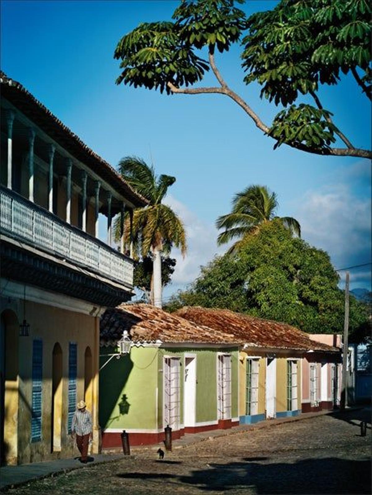 Los adoquines de las calles de
la ciudad de Trinidad, fundada
en el año 1514, llegaban de
España c
